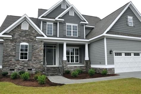 light grey house with white trim